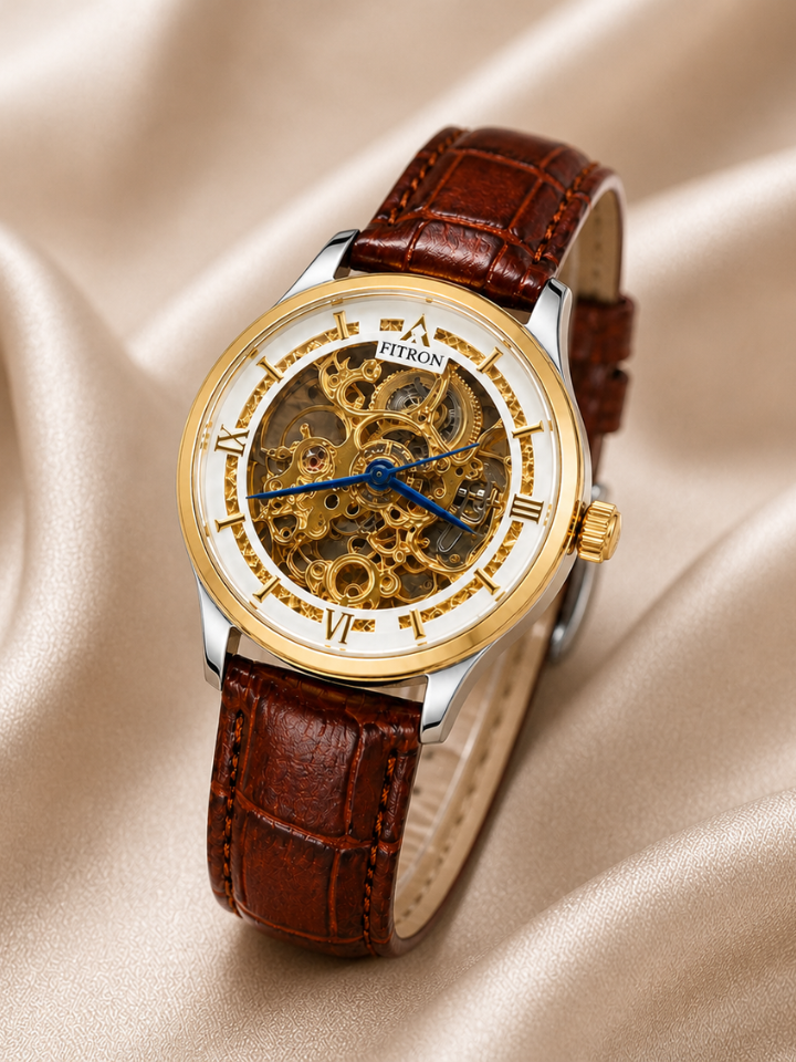 Fitron Premium Skeleton Automatic Watch